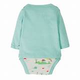 Frugi Poppet 2 in 1 Body, Light Aqua/Rainbow