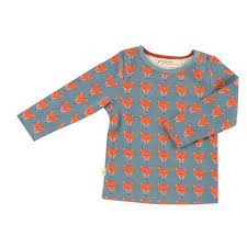 Pigeon Organics long sleeve  T Shirt AOP Fox Face