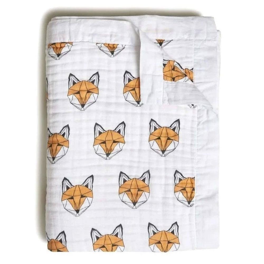 Tobias and the Bear Just call me fox muslin quilt